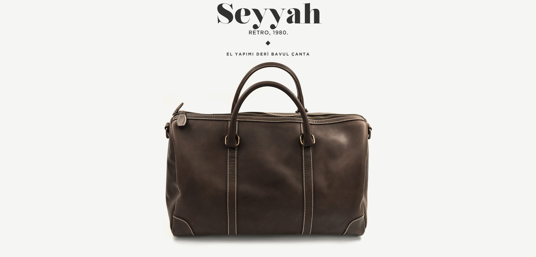 seyyah retro deri çanta resmi