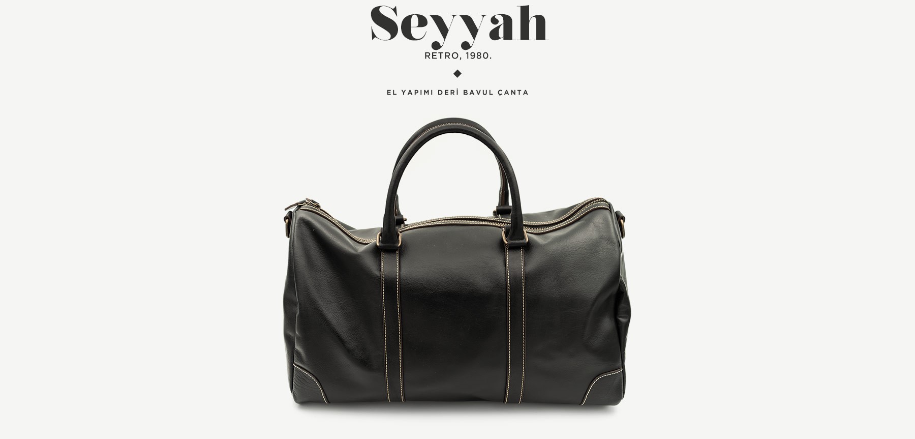seyyah retro deri çanta resmi