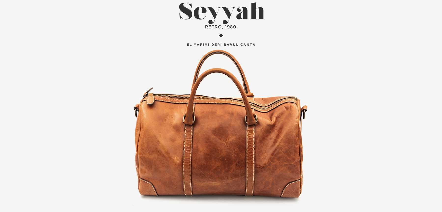 seyyah retro deri çanta resmi