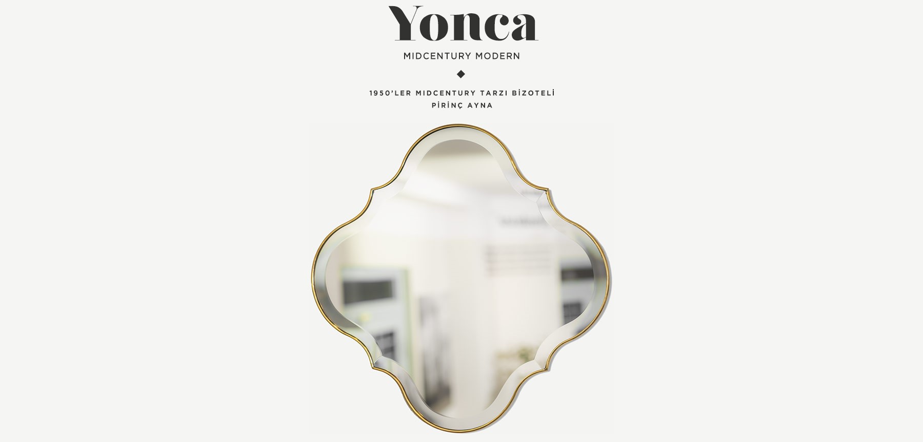 yonca midcentury ayna resmi