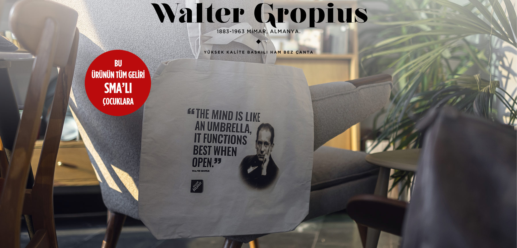 ham bez tote bag | walter gropıus resmi