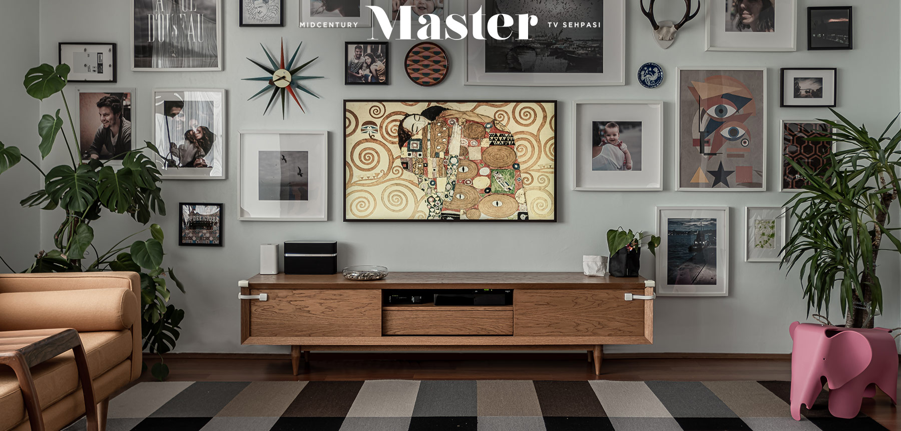master mıdcentury meşe tv sehpası resmi