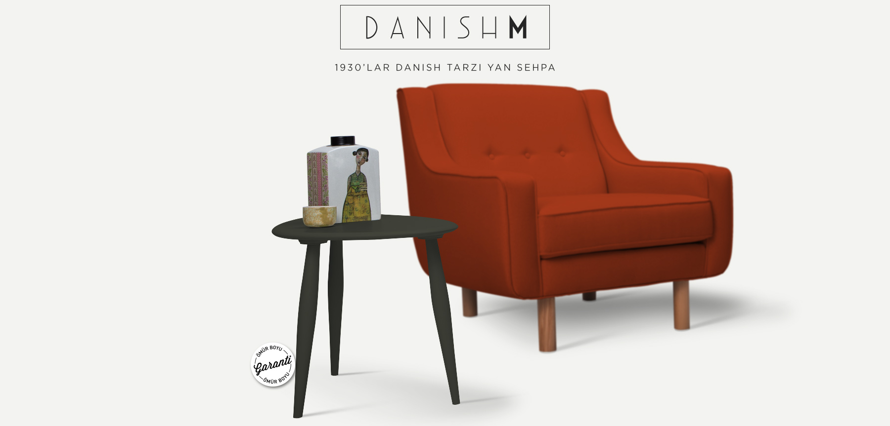 danısh™ m antrasit yan sehpa resmi