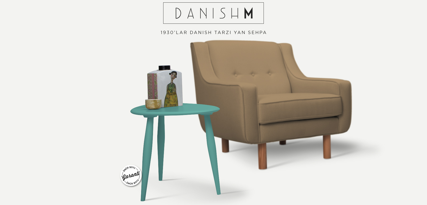 danısh™ m mavi yan sehpa resmi