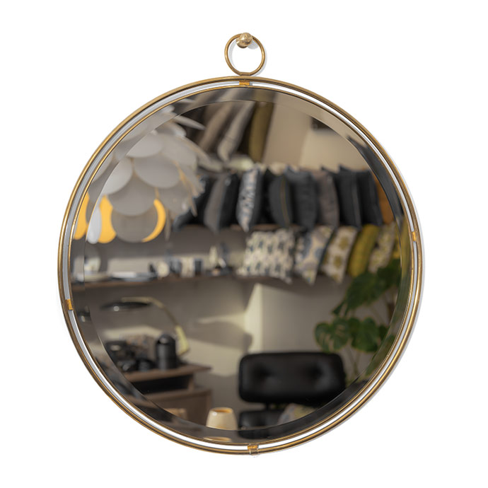 daire 53 cm midcentury ayna resmi