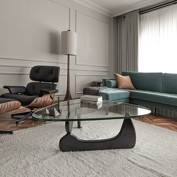 siyah kestane noguchi table resmi