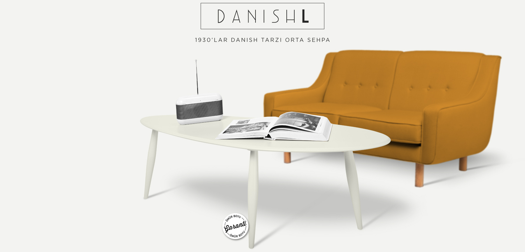 danısh™ l beyaz orta sehpa resmi
