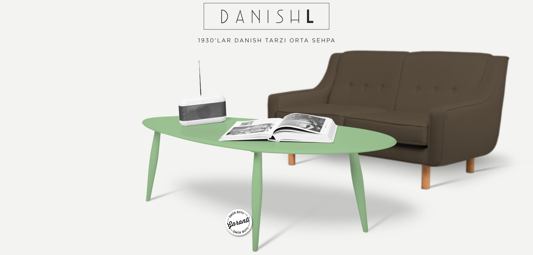 danısh™ l su yeşili orta sehpa resmi