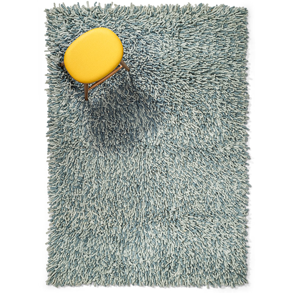 mavili el dokuması keçe halı 174x240, 4,20 m2