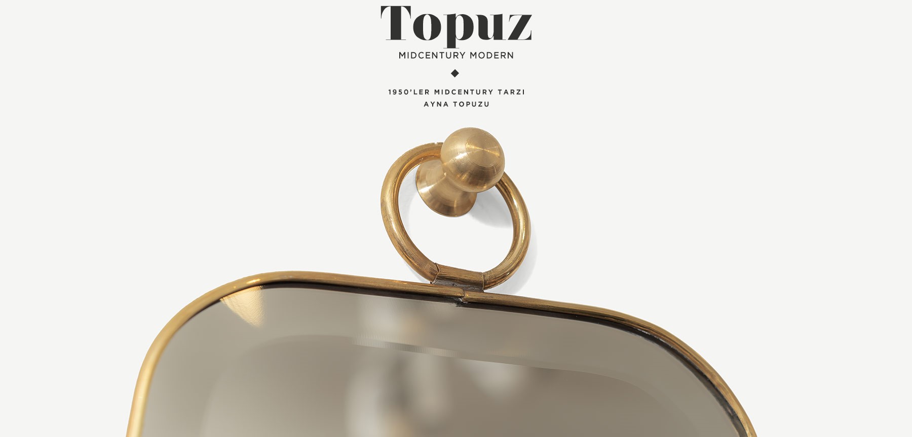 midcentury ayna topuzu resmi