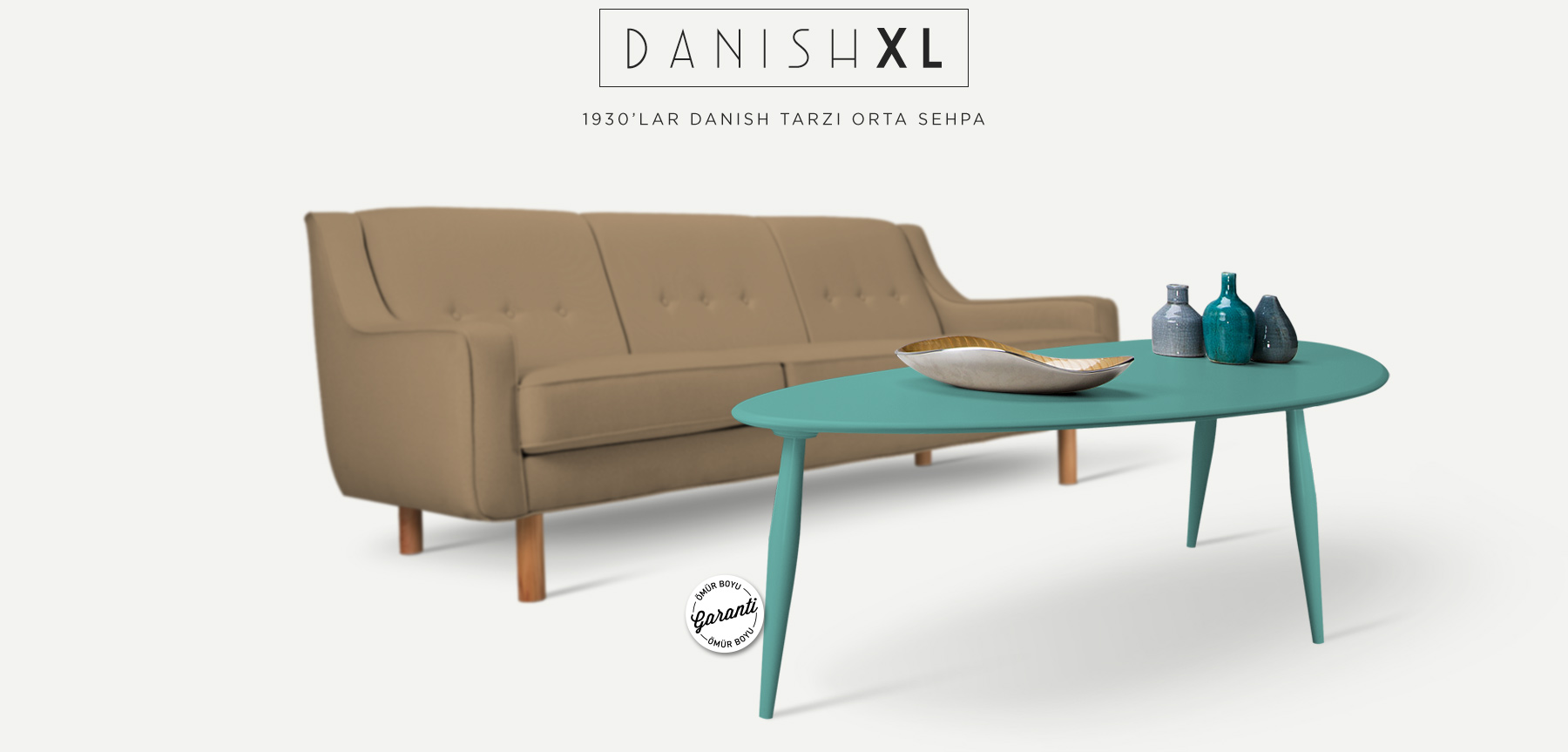 danısh™ xl mavi orta sehpa resmi