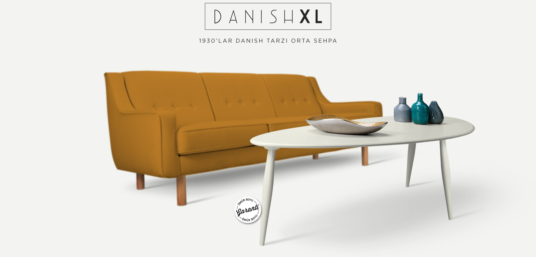 danısh™ xl beyaz orta sehpa resmi