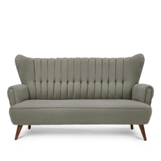 retroyal™ üçlü gri kanepe resmi