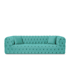 regal üçlü turkuaz italyan chesterfıeld resmi